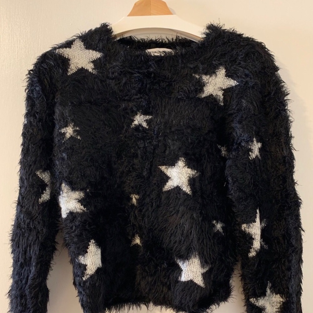 Fuzzy Star Sweater